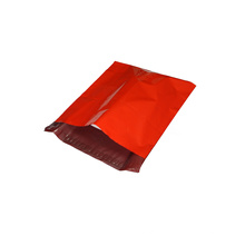 Vente chaude en Chine, sac en plastique fait sur commande de couleur rouge